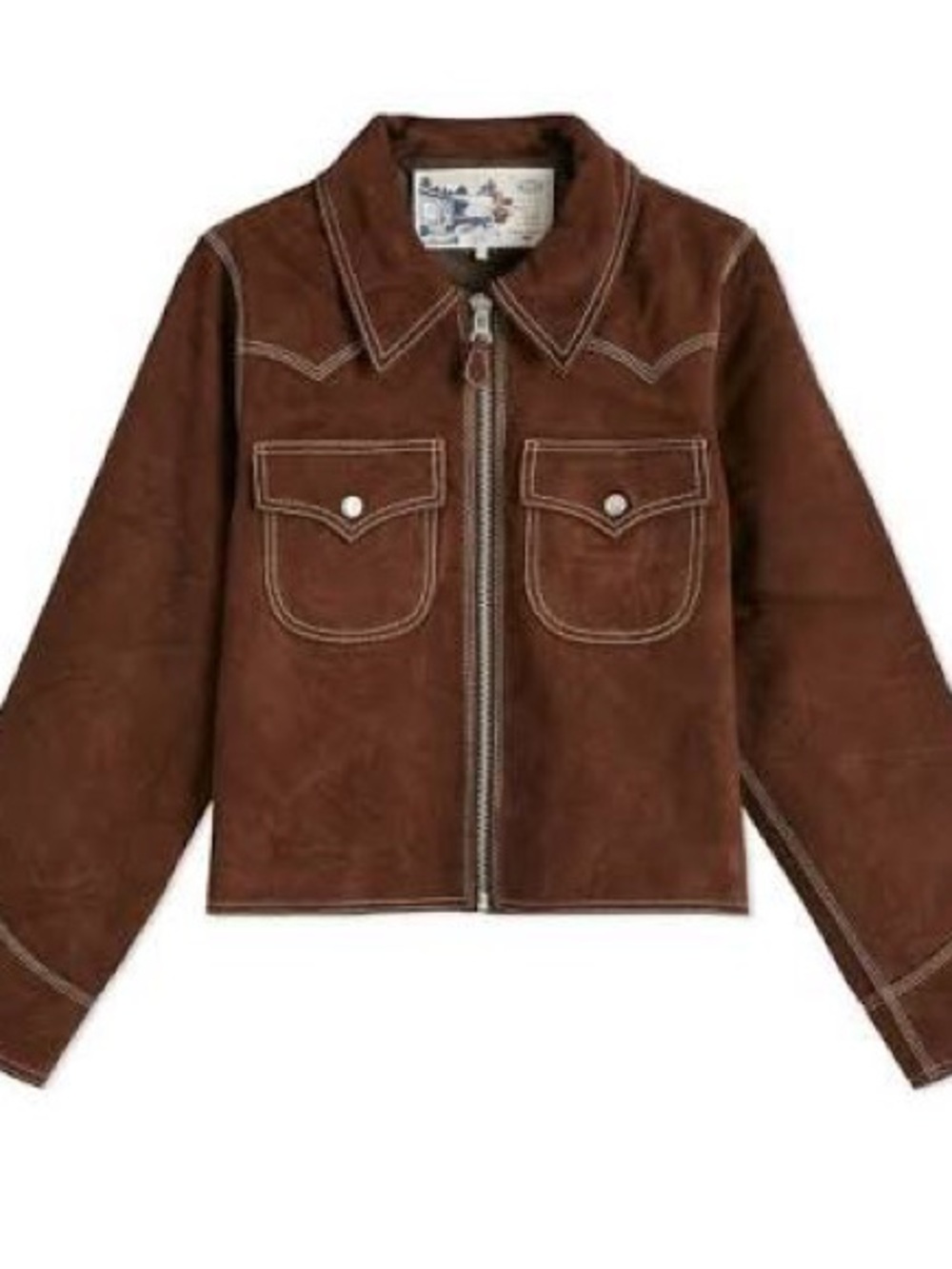 Nudie Jeans Suede Cropped Jacket